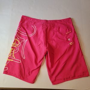 Rip Curl Pink Graphic Boardwalk Shorts - Size Large